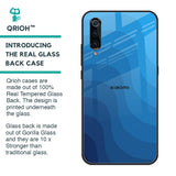 Blue Wave Abstract Glass Case for Xiaomi Mi A3