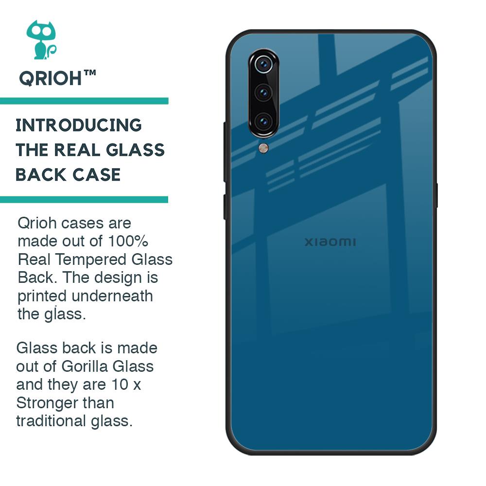 Cobalt Blue Glass Case for Xiaomi Mi A3