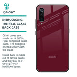 Classic Burgundy Glass Case for Xiaomi Mi A3