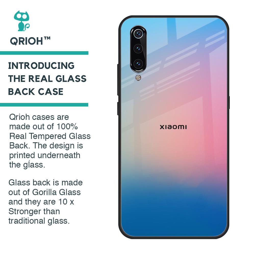 Blue & Pink Ombre Glass case for Xiaomi Mi A3