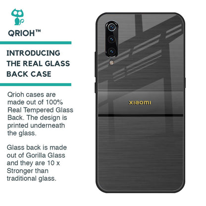 Grey Metallic Glass Case For Xiaomi Mi A3