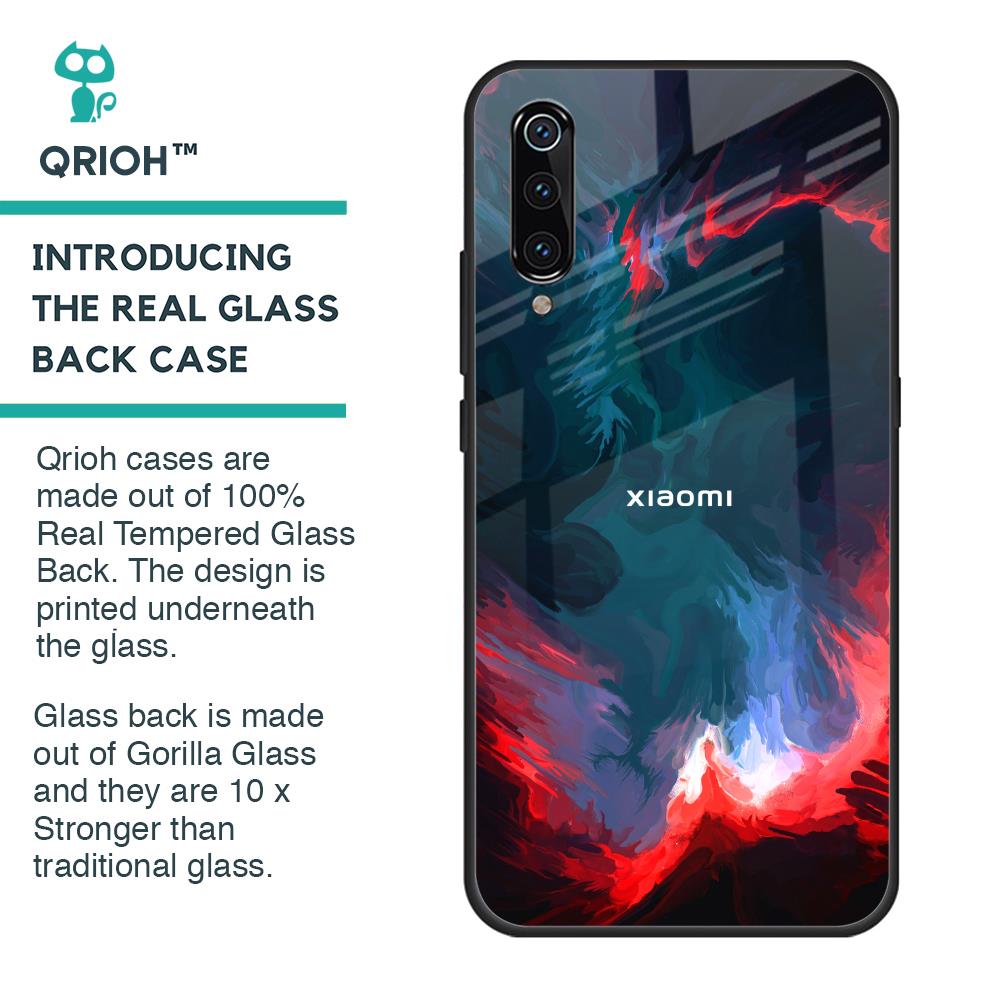 Brush Art Glass Case For Xiaomi Mi A3