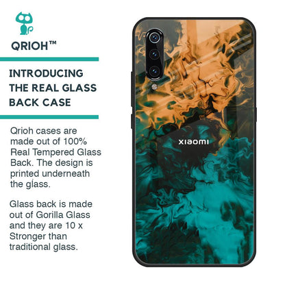 Watercolor Wave Glass Case for Xiaomi Mi A3