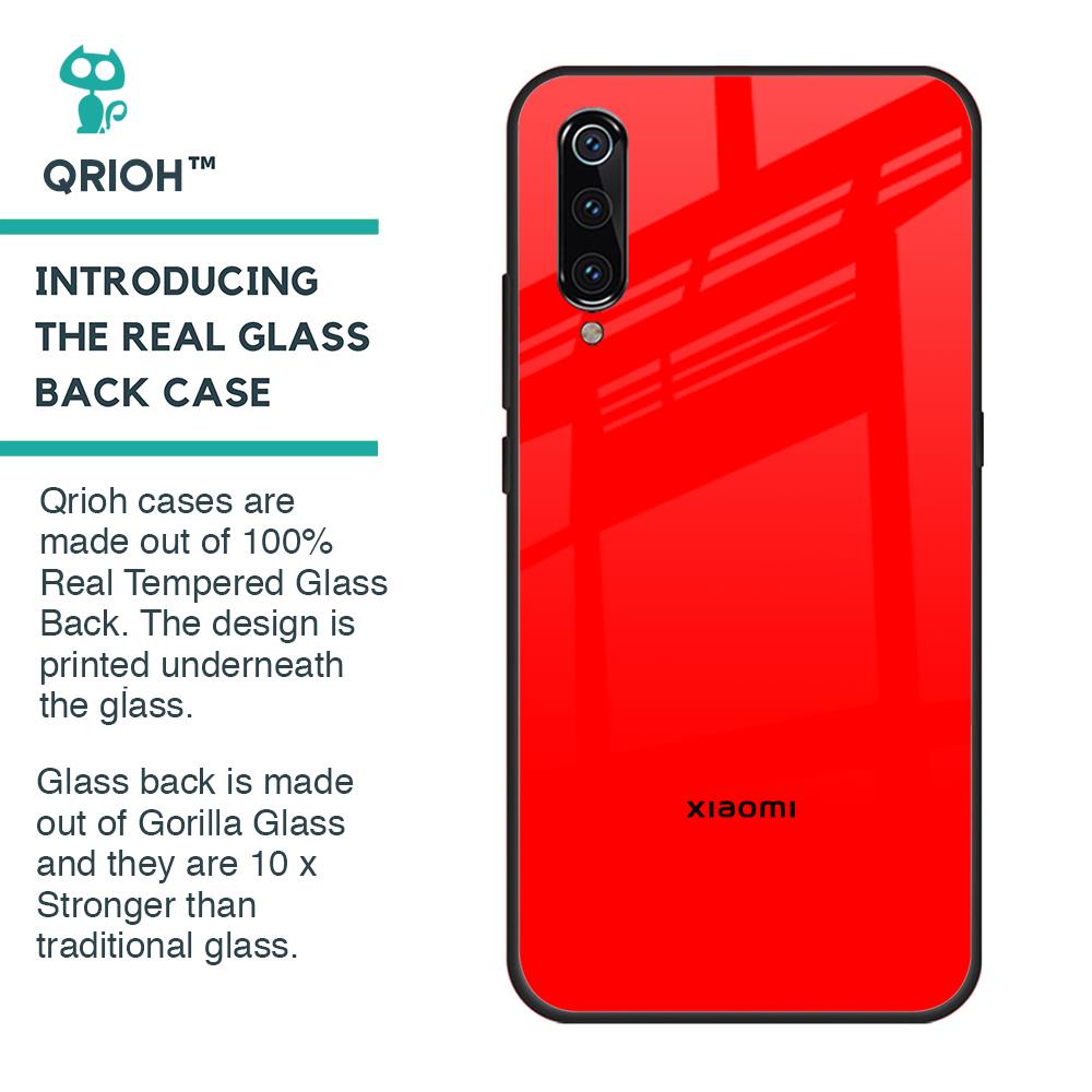 Blood Red Glass Case for Xiaomi Mi A3