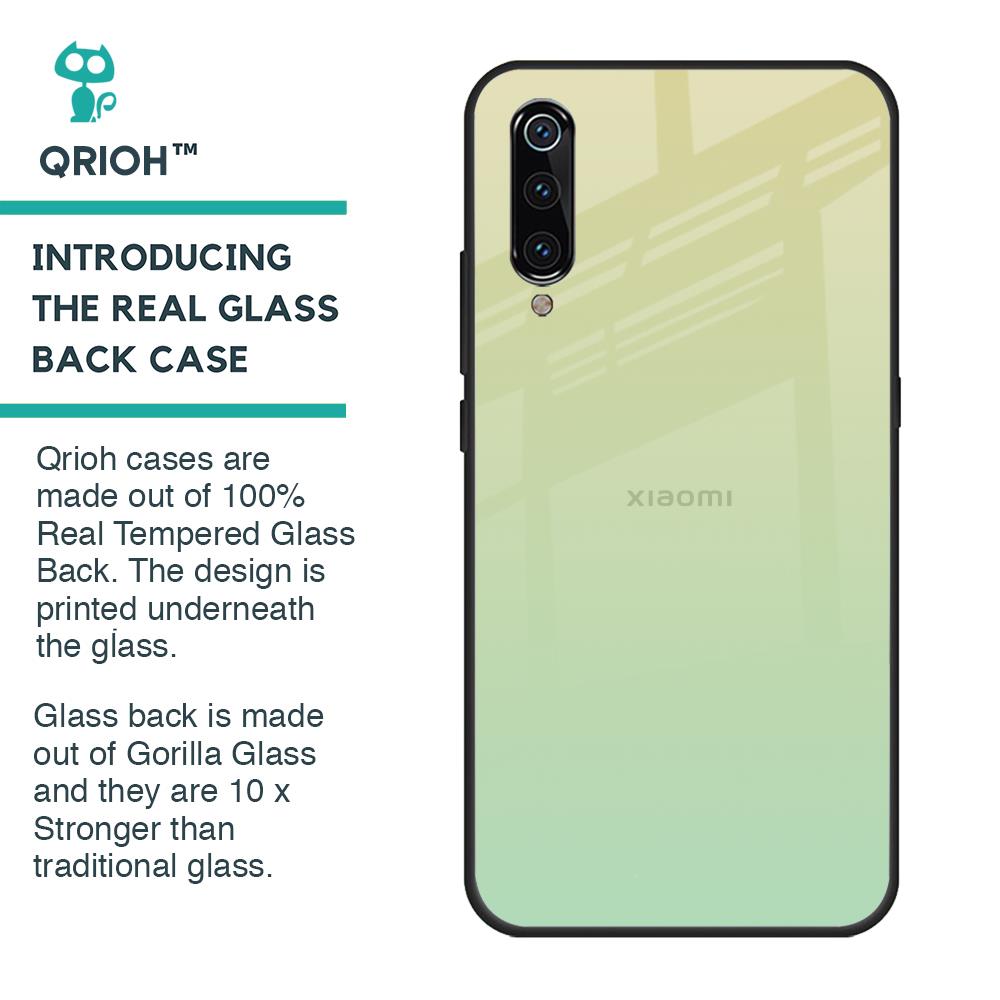Mint Green Gradient Glass Case for Xiaomi Mi A3