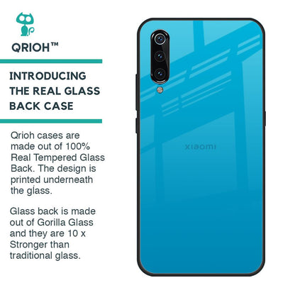 Blue Aqua Glass Case for Xiaomi Mi A3