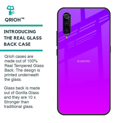 Purple Pink Glass Case for Xiaomi Mi A3