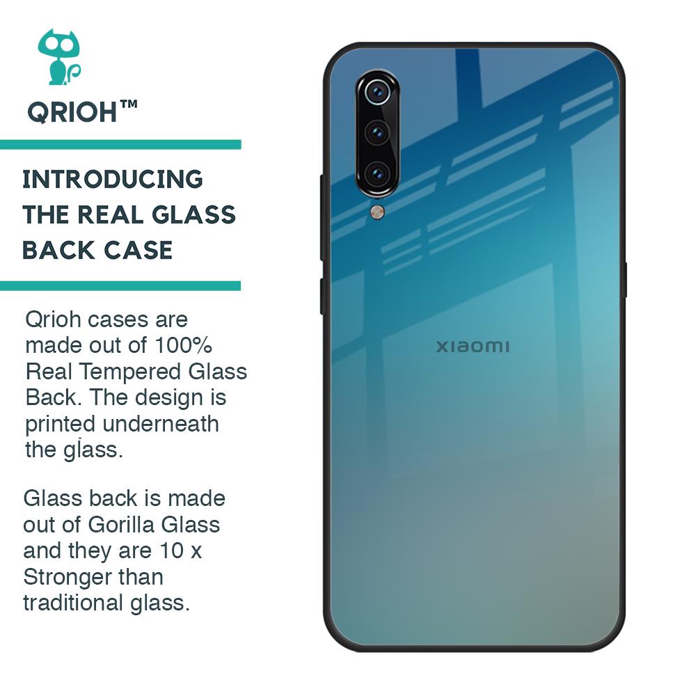 Sea Theme Gradient Glass Case for Xiaomi Mi A3
