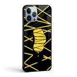 Seamless Stripes Glass case with Slider Phone Grip Combo