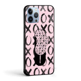 XOXO Glass case with Slider Phone Grip Combo