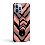 Arrow Pathway Glass case with Slider Phone Grip Combo