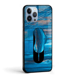 Patina Finish Glass case with Slider Phone Grip Combo