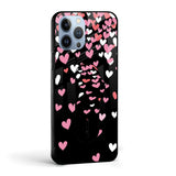 Free Fly Hearts Glass case with Slider Phone Grip Combo