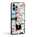 Just For You Glass case with Slider Phone Grip Combo