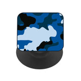 Army Blue Glass case with Square Phone Grip Combo