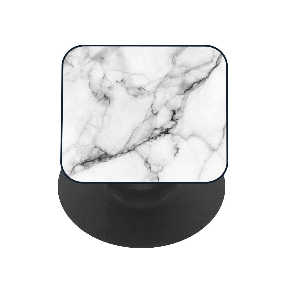 Marble Stripe Glass case with Square Phone Grip Combo