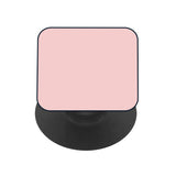 Marble Texture Pink Glass case with Square Phone Grip Combo