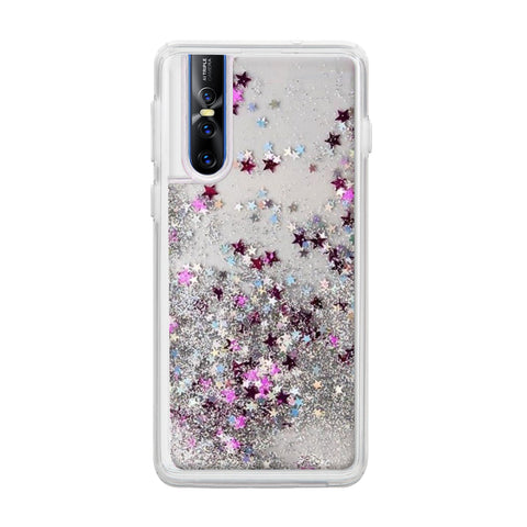 Silver Star Sparkle Vivo Glitter Cases & Covers Online