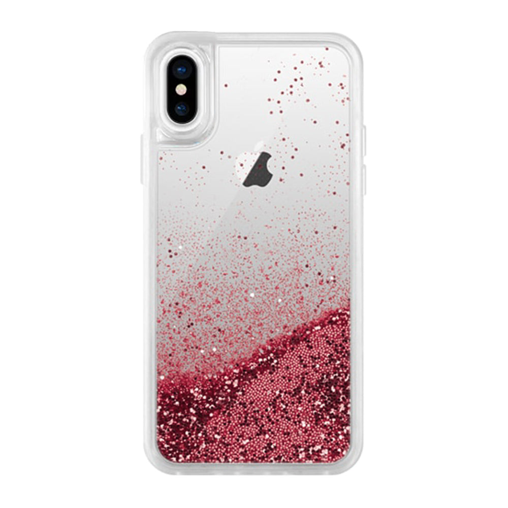 Candy Jar Rose Snow Globe Glitter case for iPhone