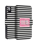 White & Black Stripes iPhone Flip Cover Online