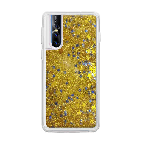 Gold Star Sparkle Vivo Glitter Cases & Covers Online
