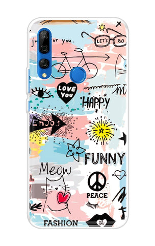 Happy Doodle Huawei Y9 Prime 2019 Back Cover