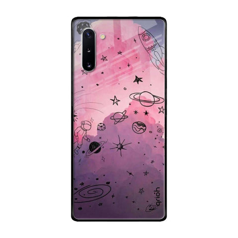 Space Doodles Samsung Galaxy Note 10 Glass Back Cover Online