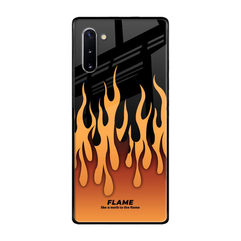 Fire Flame Samsung Galaxy Note 10 Glass Back Cover Online