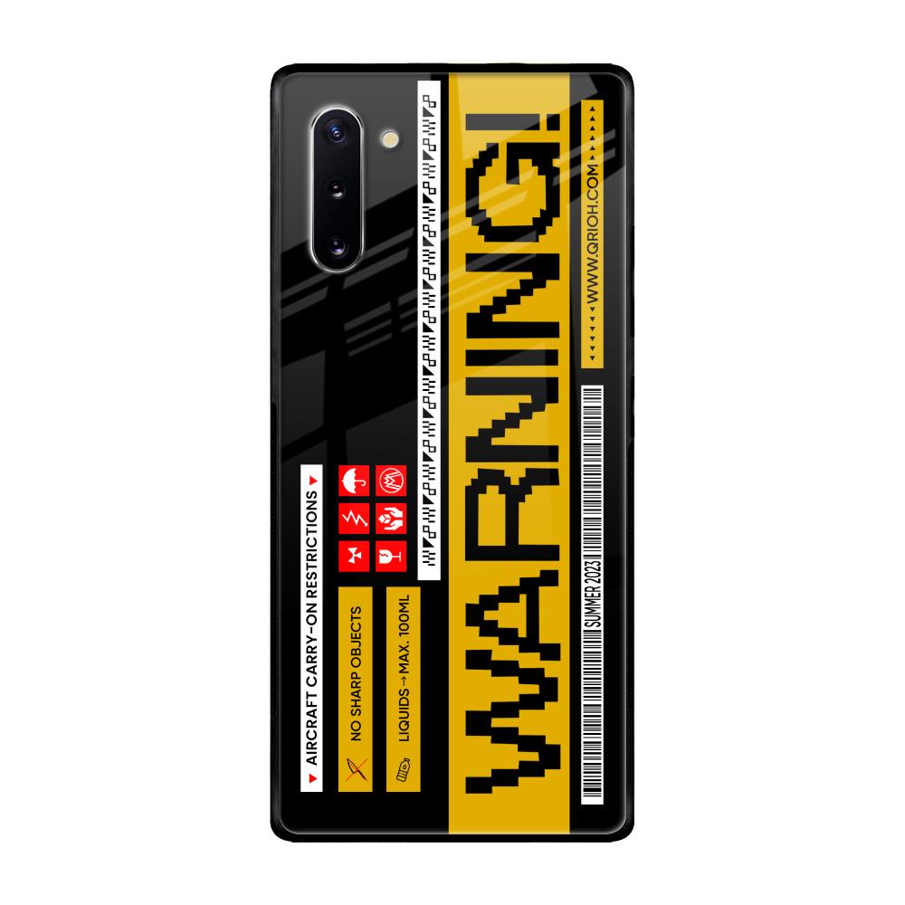 Aircraft Warning Samsung Galaxy Note 10 Glass Back Cover Online
