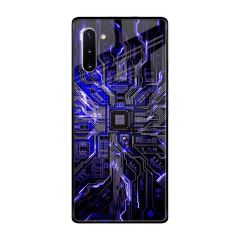 Techno Color Pattern Samsung Galaxy Note 10 Glass Back Cover Online