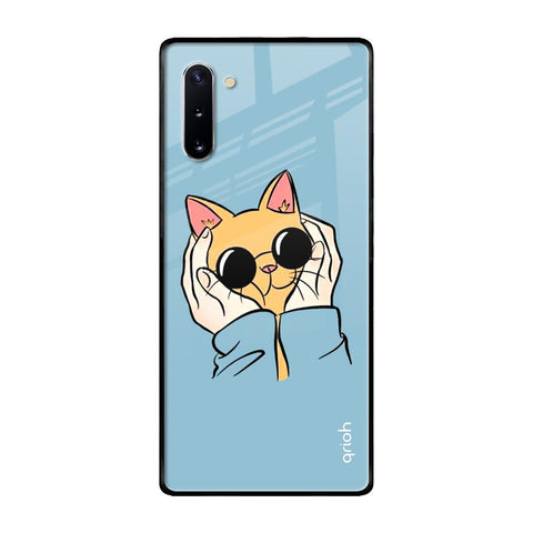 Adorable Cute Kitty Samsung Galaxy Note 10 Glass Back Cover Online