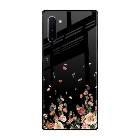 Floating Floral Print Samsung Galaxy Note 10 Glass Back Cover Online