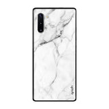 Modern White Marble Samsung Galaxy Note 10 Glass Back Cover Online