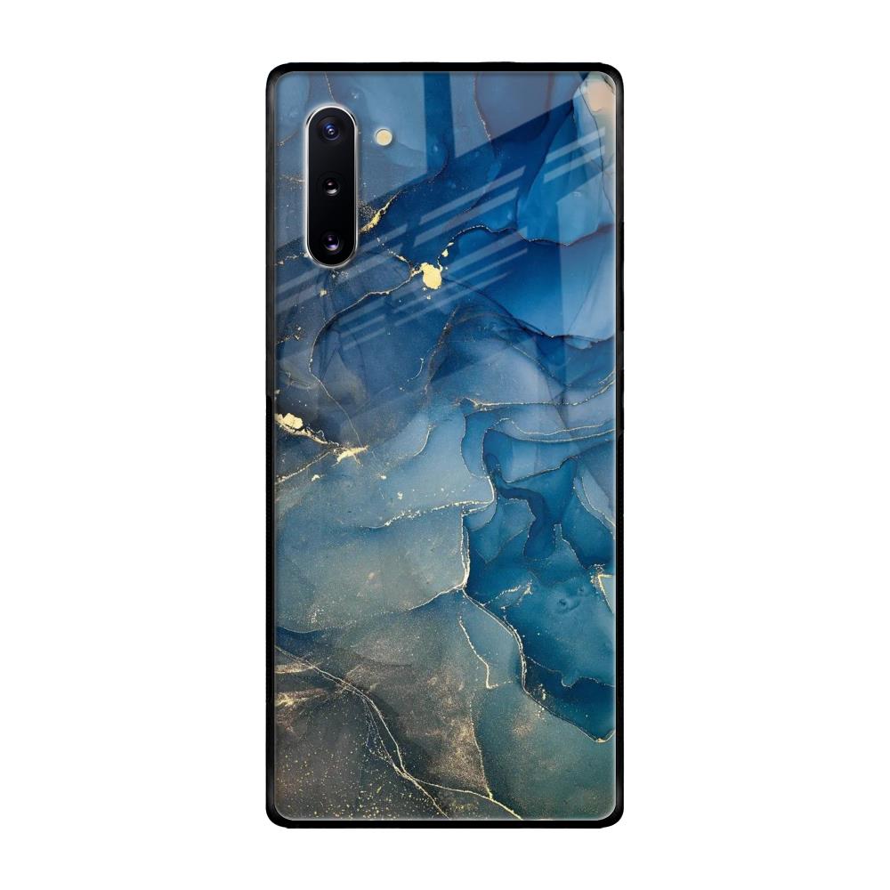 Blue Cool Marble Samsung Galaxy Note 10 Glass Back Cover Online