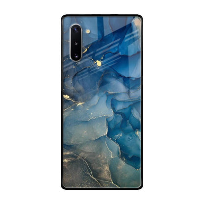 Blue Cool Marble Samsung Galaxy Note 10 Glass Back Cover Online