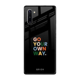 Go Your Own Way Samsung Galaxy Note 10 Glass Back Cover Online