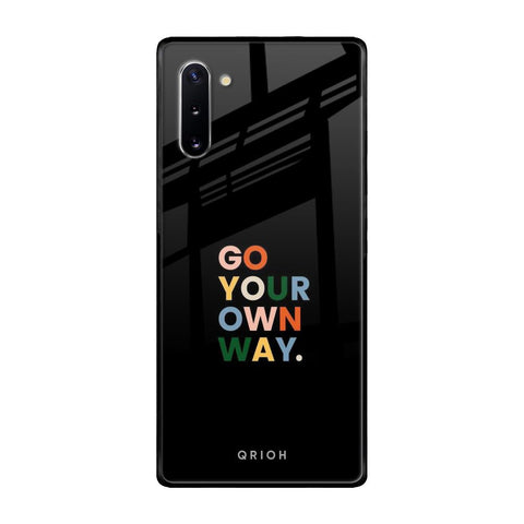 Go Your Own Way Samsung Galaxy Note 10 Glass Back Cover Online