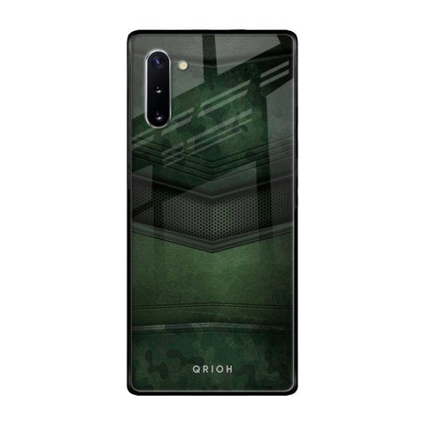 Green Leather Samsung Galaxy Note 10 Glass Back Cover Online