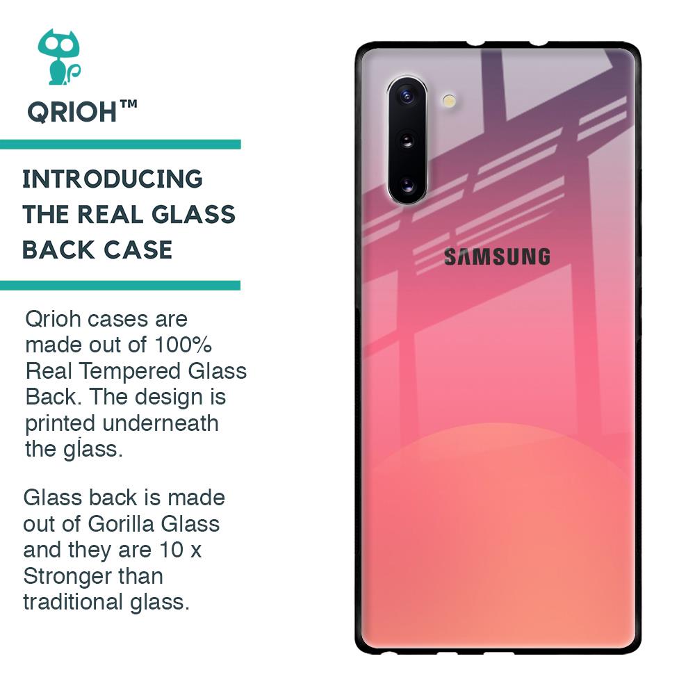 Sunset Orange Glass Case for Samsung Galaxy Note 10