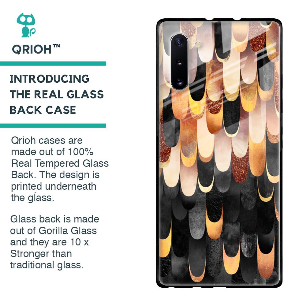 Bronze Abstract Glass Case for Samsung Galaxy Note 10