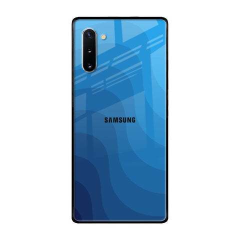 Blue Wave Abstract Samsung Galaxy Note 10 Glass Back Cover Online