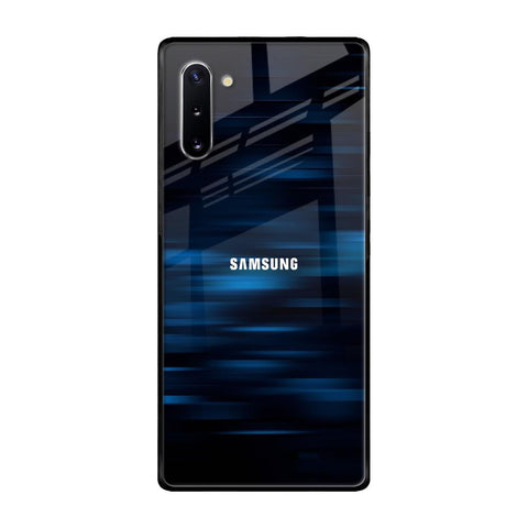 Blue Rough Abstract Samsung Galaxy Note 10 Glass Back Cover Online