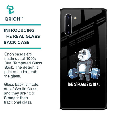 Real Struggle Glass Case for Samsung Galaxy Note 10