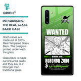 Zoro Wanted Glass Case for Samsung Galaxy Note 10