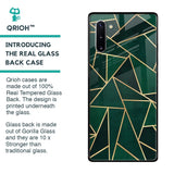 Abstract Green Glass Case For Samsung Galaxy Note 10