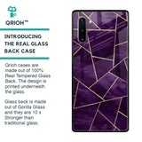 Geometric Purple Glass Case For Samsung Galaxy Note 10