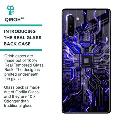 Techno Color Pattern Glass Case For Samsung Galaxy Note 10