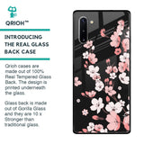 Black Cherry Blossom Glass Case for Samsung Galaxy Note 10