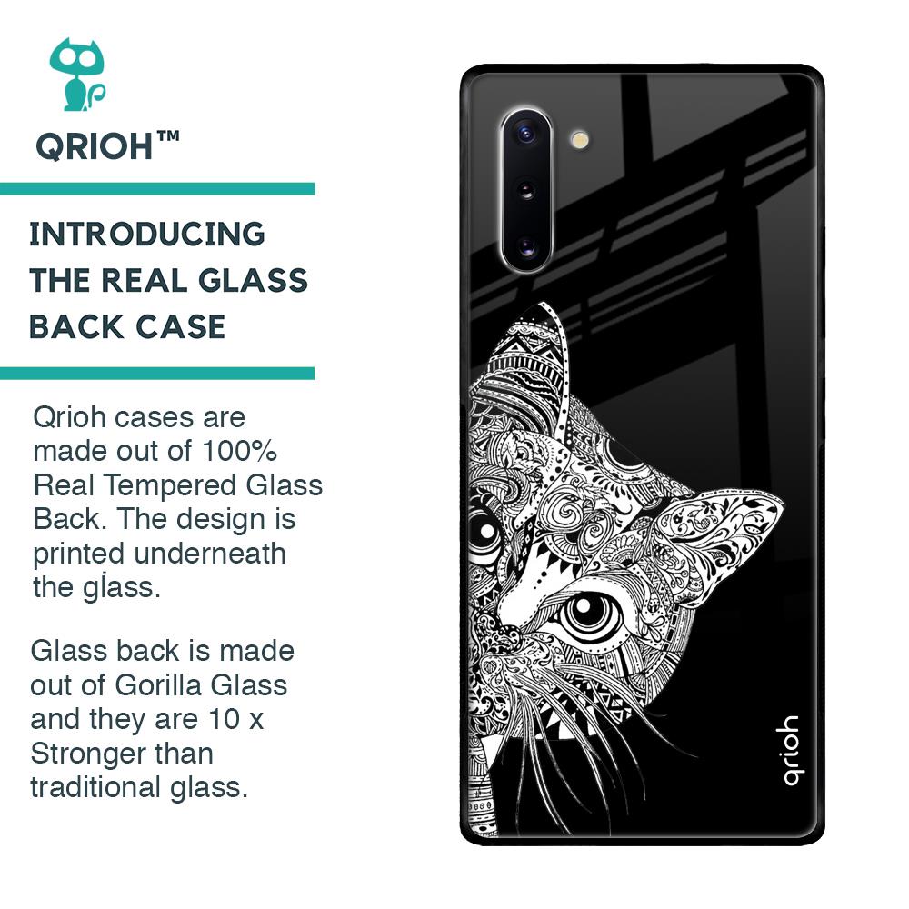 Kitten Mandala Glass Case for Samsung Galaxy Note 10