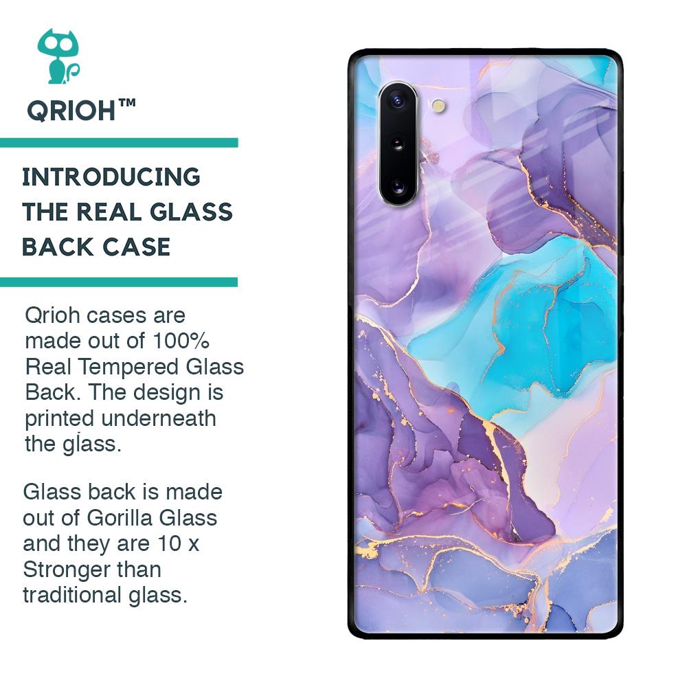 Alcohol ink Marble Glass Case for Samsung Galaxy Note 10
